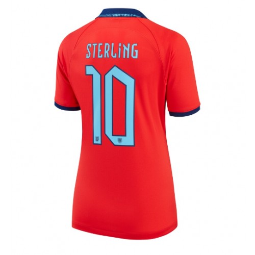 Fotbalové Dres Anglie Raheem Sterling #10 Dámské Venkovní MS 2022 Krátký Rukáv